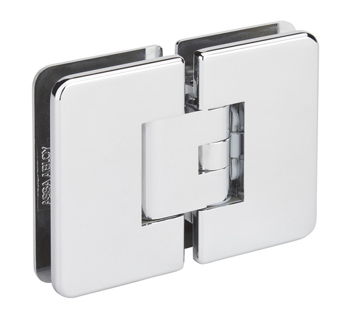 [3562.30.0RCV] 1 charnière double Mélora réglable verre 8/10 et 12mm avec cache vis - Chromé brillant