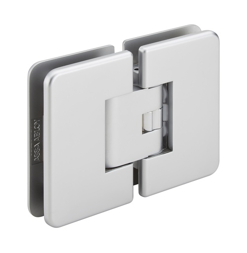 [3562.31.0RCV] 1 charnière double Mélora réglable verre 8/10 et 12mm avec cache vis - Chromé mat