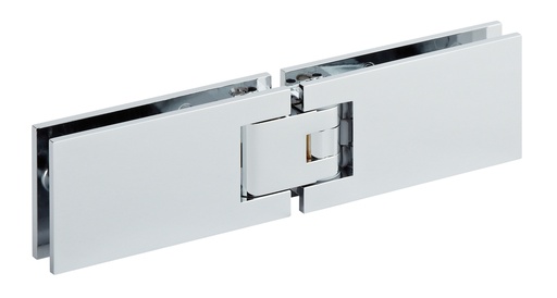 [3662.30.0RSQ] 1 charnière double Marine SQ réglable pour verre ép: 8 et 10mm - Chromé brillant