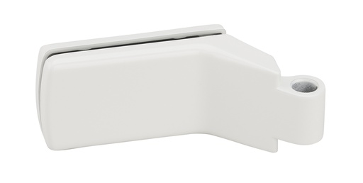 [4200.51.0] 1 paumelle Lagune pour feuillure de 35mm pour verre ép:8/10mm - Laqué blanc RAL 9010