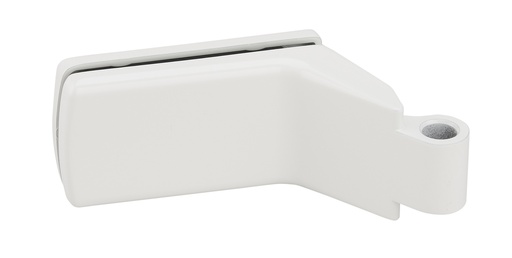 [4201.51.0] 1 paumelle Lagune pour feuillure de 45mm pour verre ép:8/10mm - Laqué blanc RAL 9010