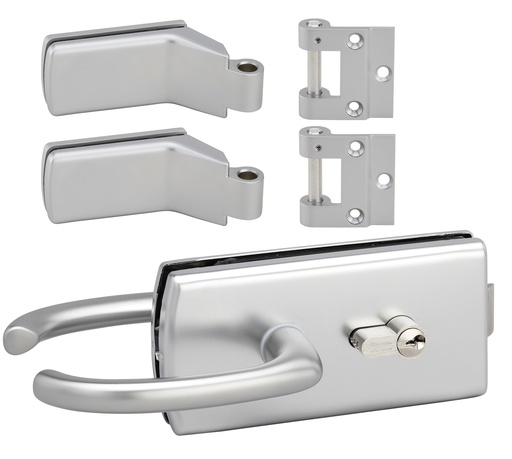 [4300.31.0K] 1 Kit Lagune une porte/une boîte  : 1 serrure 4300, 2 paumelles 4200 et 2 fiches 3206 - Chromé mat