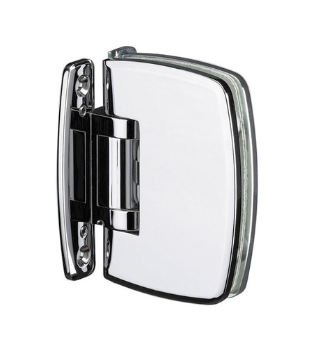 [4861.30.0] 1 charnière simple Swingo à rappel automatique verre de 8/10/12mm blocage ouverture 90° - Chromé brillant