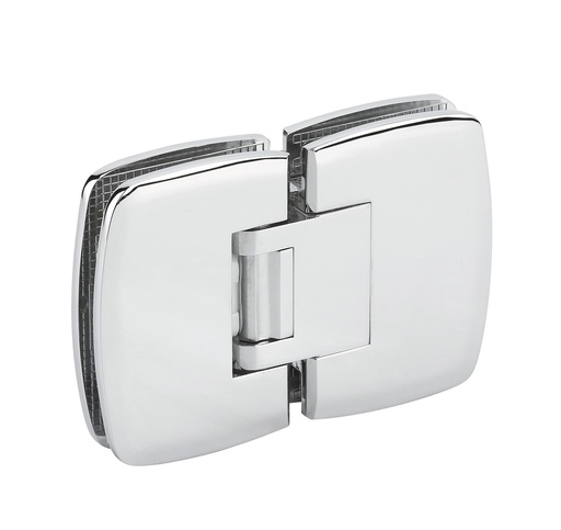 [4862.30.0] 1 charnière double Swingo à rappel automatique verre de 8/10/12mm - Chromé brillant