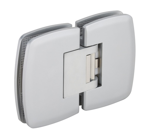 [4862.31.0] 1 charnière double Swingo à rappel automatique verre de 8/10/12mm - Chromé mat