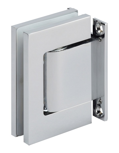 [4961.13.0SQE] 1 charnière Hydraulique simple Freeline à rappel automatique verre de 8/10/12mm - Aluminium poli brillant