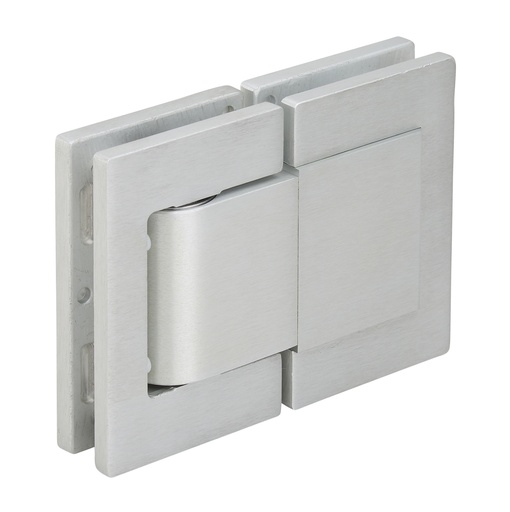 [4962.12.0SQE] 1 charnière Hydraulique double Freeline à rappel automatique verre de 8/10/12mm - Alu anodisé argent brossé