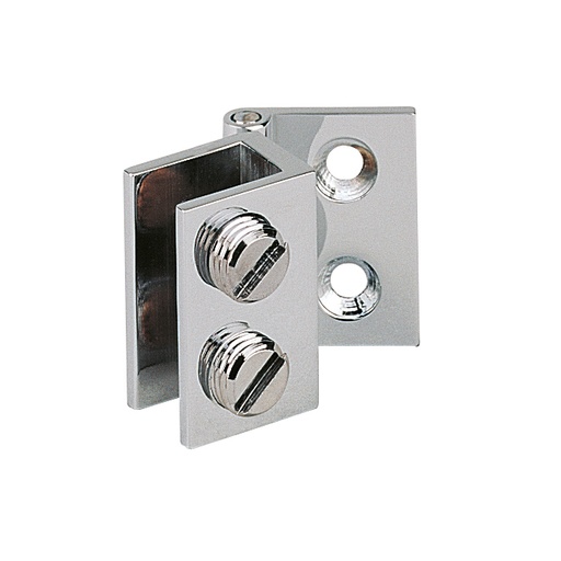 [5500.30.4] 2 charnières simples 25x19mm - Chromé brillant