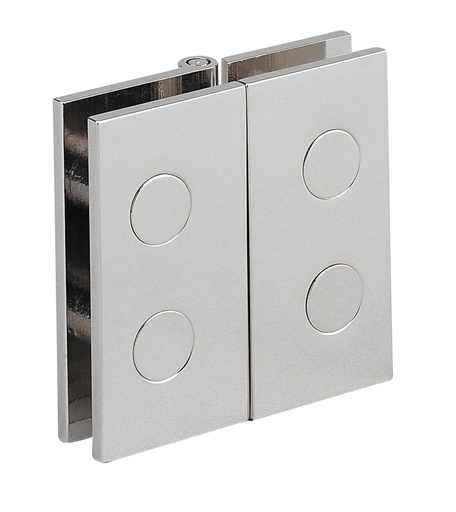 [5502.30.1] 2 charnières doubles 60x60mm - Chromé brillant