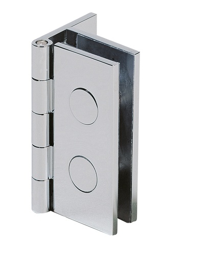 [5502.30.2] 2 charnières simples 60x33,5mm - Chromé brillant