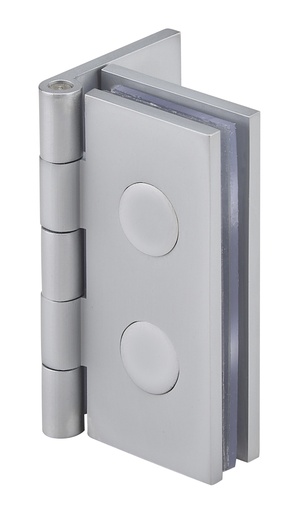 [5502.31.2] 2 charnières simples 60x33,5mm - Chromé mat