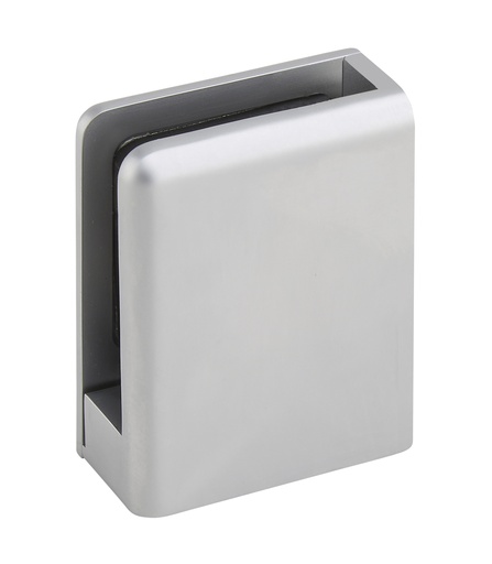 [5504.31.4BR] 1 pince à talon gauche 50x40mm verre ép: 8 - 8,8 - 10mm - Chromé mat