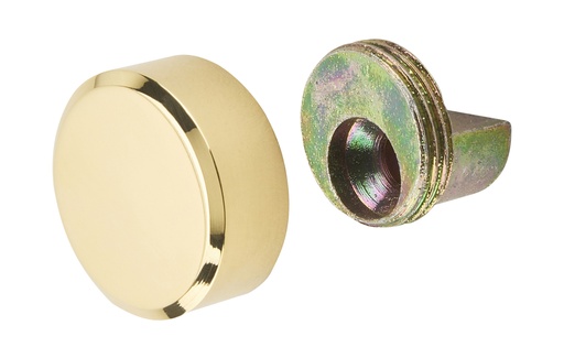 [5508.00.2] 4 pattes à glace ronde diam: 20mm - Laiton poli