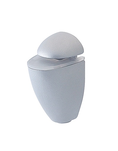 [5540.30.0] 2 supports réglables pour tablette en verre ép: 4 à 18mm - Chromé brillant