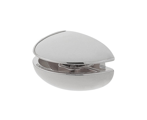 [5546.30.0] 2 supports réglables pour tablette en verre ép: 5 à 16mm - Chromé brillant