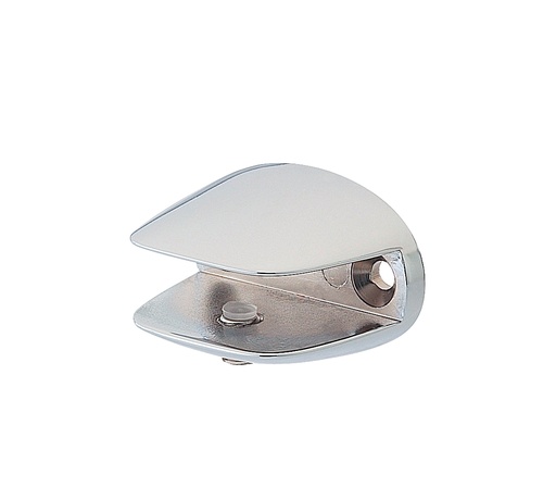 [5548.30.0] 2 supports de tablette en verre ouverture : 12mm - Chromé brillant