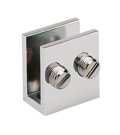 [5630.30.5] 4 pinces fixes à visser 27x25mm - Chromé brillant