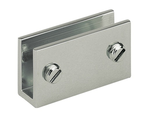 [5630.30.6] 2 pinces fixes à visser 27x50mm - Chromé brillant
