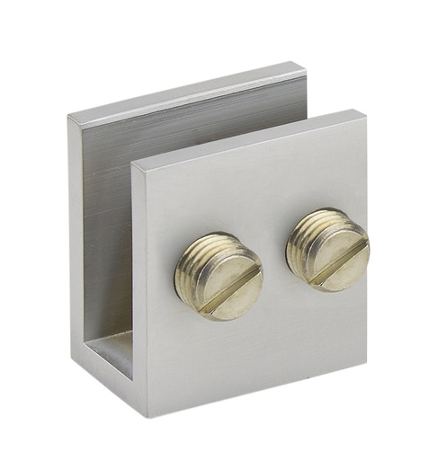 [5630.31.5] 4 pinces fixes à visser 27x25mm - Chromé mat