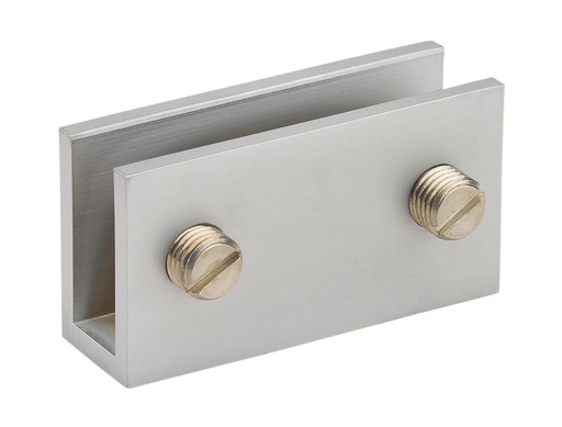 [5630.31.6] 2 pinces fixes à visser 27x50mm - Chromé mat