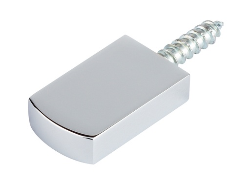 [5660.30.5] 10 taquets de bibliothèque 25x15mm - Chromé brillant