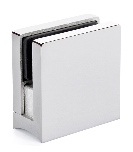[5704.16.3R30] 1 pince de fixation carrée 54 x 55mm pour tube Ø 60 verre ép: 8 et 10mm - Inox poli