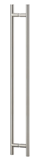 [AMT201200.15] Paire de poignées diam. 20 mm entr´axe 1040 mm, longueur totale 1200 mm - Inox brossé