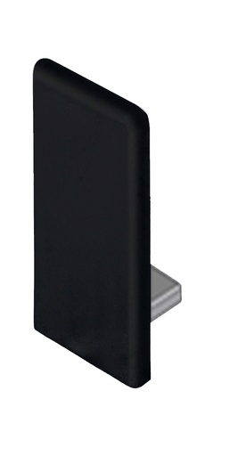 [EMUFIT/23.74] 10 Embouts de finition pour profil UFIT/23.** - Laqué noir velours