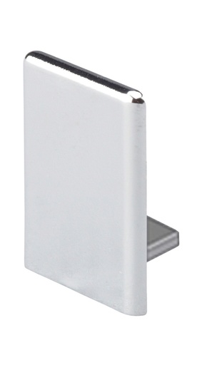 [EMUFIT/45.13] 10 Embouts de finition pour profil UFIT/45.** - Aluminium poli brillant