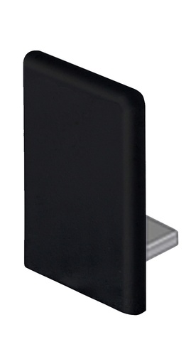 [EMUFIT/45.74] 10 Embouts de finition pour profil UFIT/45.** - Laqué noir velours