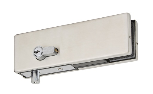 [PF514.15] Serrure de coin avec cylindre - Inox brossé