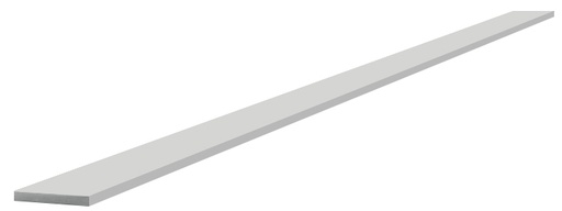 [PPA25X4.12] Profil aluminium plat 24 x 4 x 3000 - Alu anodisé argent brossé