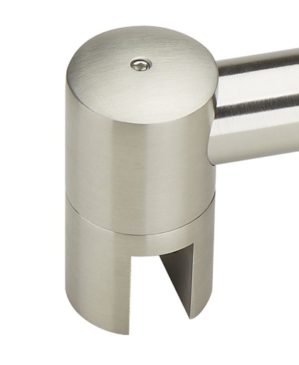 [S140.35.0D19] Embout avec taquet pour barres Ø 19 mm séries 1657/58 - Effet inox