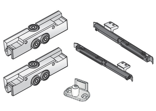 [SL82.99] 2 chariots+1 guide+2 autocloses et sans embout - Slice - 
