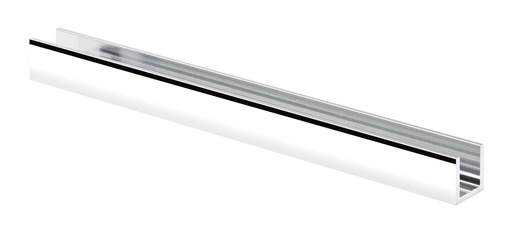 [U151515.13] Profil U15x15x15x2mm  largeur intérieure 11 mm longueur de 3000mm - Aluminium poli brillant