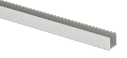 [U202020.12] Profil U 20x20x20x2mm (le mètre) - Alu anodisé argent brossé