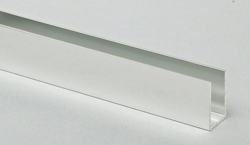 [U302030.12] Profil U 30x20x30x2 mm (le mètre) - Alu anodisé argent brossé