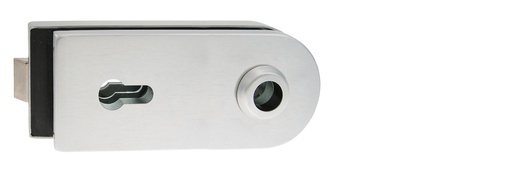 [V310.12] Serrure de milieu Lumira pour cylindre (V017) et pour boutons ou béquilles - Alu anodisé argent brossé