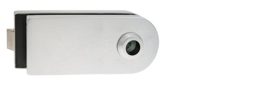 [V330.12] Serrure de milieu Lumira pour boutons ou béquilles (montage arrière) - Alu anodisé argent brossé