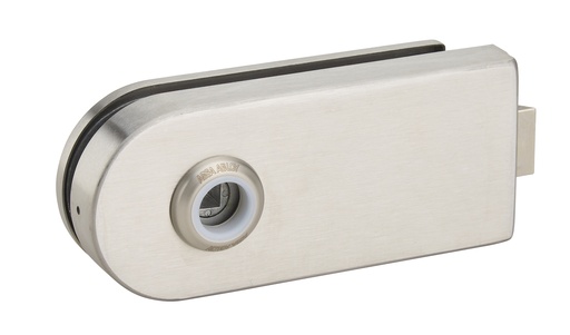 [V330.15] Serrure de milieu Lumira pour boutons ou béquilles (montage arrière) - Inox brossé