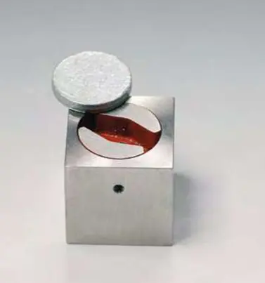 [CALUV25/9] Aimant verre/verre à collage UV, B25 H25 L25   Inox (CNC)