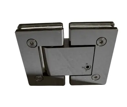 [Pool V/V 180 Hydraulique] Charnière hydraulique Verre/Verre rabattable en Inox verre 10-12mm poli miroir