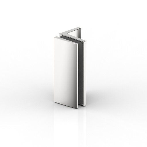 [8107ZN1] CONNECTEUR D'ANGLE VERRE-MUR 90°   CHROME MAT 