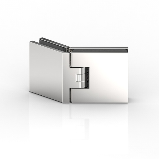 [8131ZN135M1] PENDELTÜRBAND GLAS-GLAS 135°, FLAMEA+   NOIR PROFOND MAT 