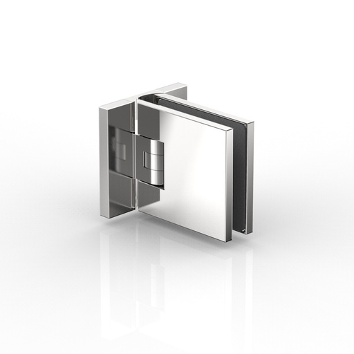 [8134ZNPVD20-SN] PENTURE BATTANTE VERRE-MUR 90°,FLAMEA+   OR