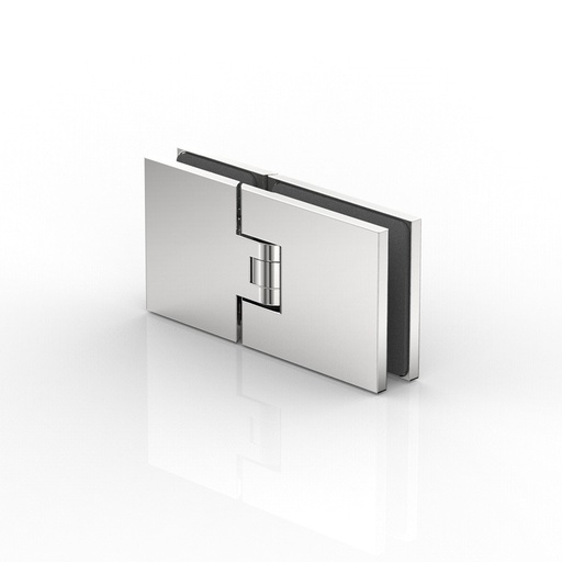[8182ZNPVD35] PENTURE BATTANTE VERRE-VERRE 180° FLAMÉA   NOIR MAT 