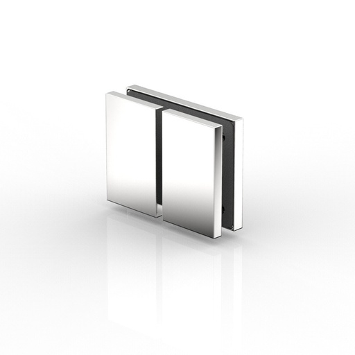 [8191ZN135M1] LÄNGSVERBINDER GLAS-GLAS 180°, FLAMEA+   NOIR PROFOND MAT 