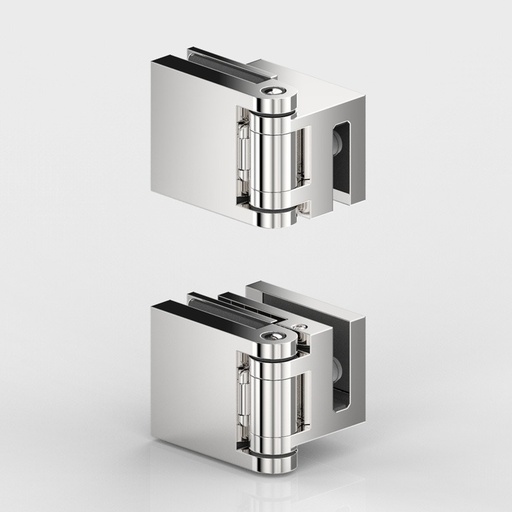 [8192ZN1-BS] PAIRE DE PENTURES FLUTURE V-V 180° FLUTURE   CHROME MAT 