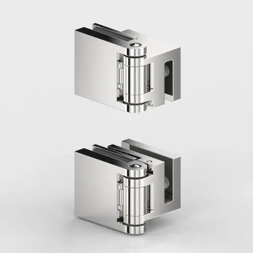 [8192ZN5-BS] PAIRE DE PENTURES FLUTURE V-V 180° FLUTURE   CHROME BRILLANT 