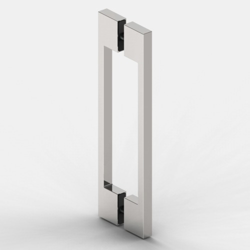 [8277ZNPVD39] POIGNÉE CARRÉE DOUBLE, 260MM, FIN. INOX   BRONZE DORÉ BROSSÉ